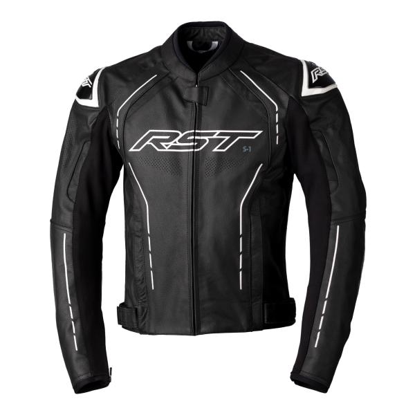 RST RST RST S1 CE Mens Leather Jacket White